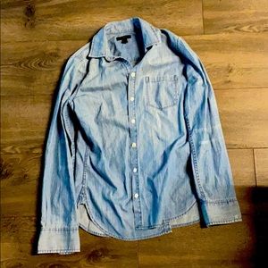 Jcrew button down. Denim.